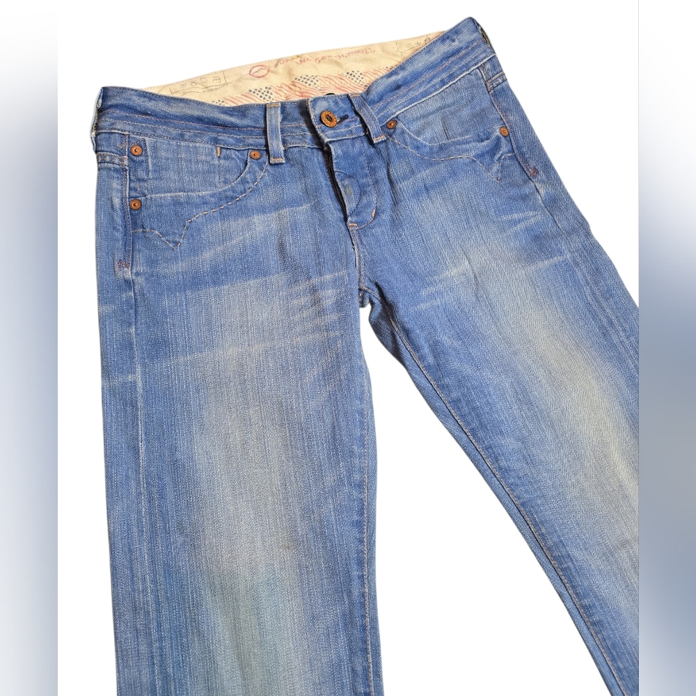 AG Adriano Goldschmied Y2K‎ Low Rise Straight Leg Jeans Button Fly Denim 26 - Picture 2 of 9
